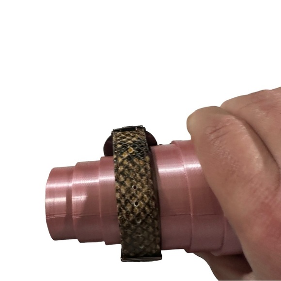 Anne Klein Brown Reptile Print Genuine Leather Watch 10/9837 New Battery - Picture 5 of 8